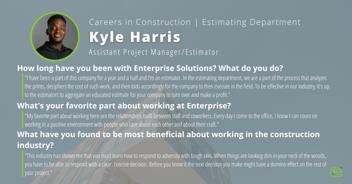 careers in construction kyle harris - enterprise solutions