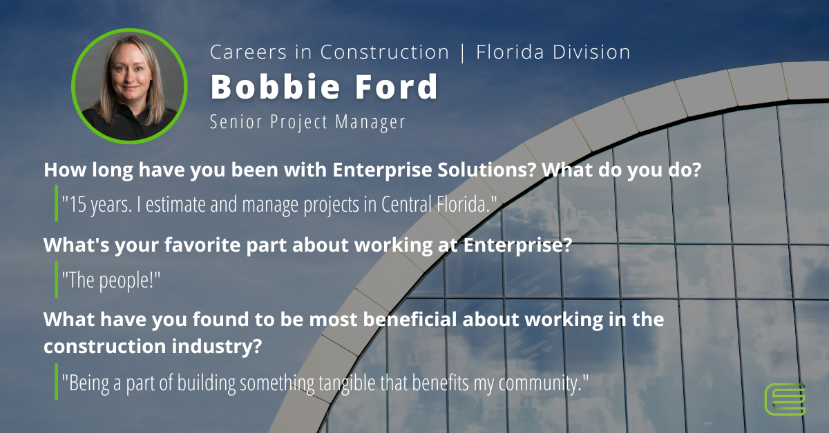 careers in construction bobbie ford - enterprise solutions